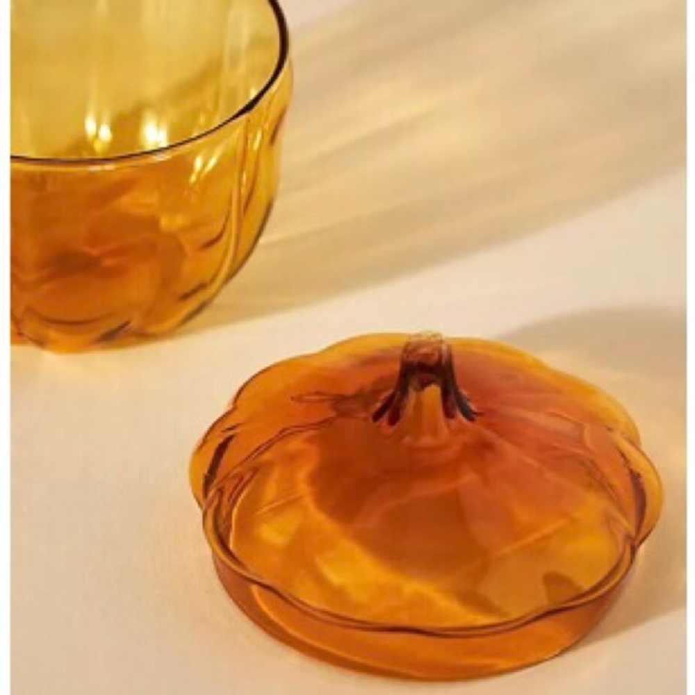 Anthropologie Sugar Bowl Candy Dish Pumpkin Jar New In Box NWT Rare - Picture 2 of 5